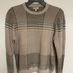 Reiss plaid pullover sweater